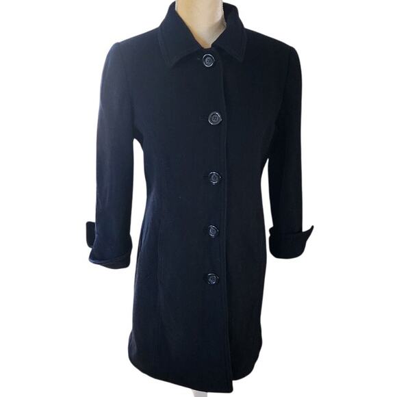 Kristen Blake Women's Wool and Cashmere Blend Petite Peacoat Jacket Size 6P - Picture 1 of 7